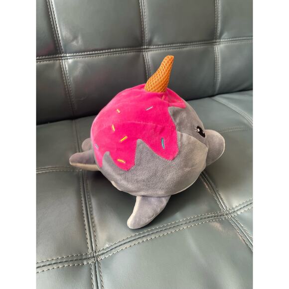 Spark Create Imagine Narwhal Plush Toy 9" Unicorn Whale Dolphin Ice Cream - Picture 6 of 8